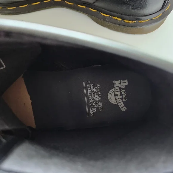 Dr Martens Vegan Felix Lace-up Boots Black M-7 L-8 Unisex - Picture 5 of 13
